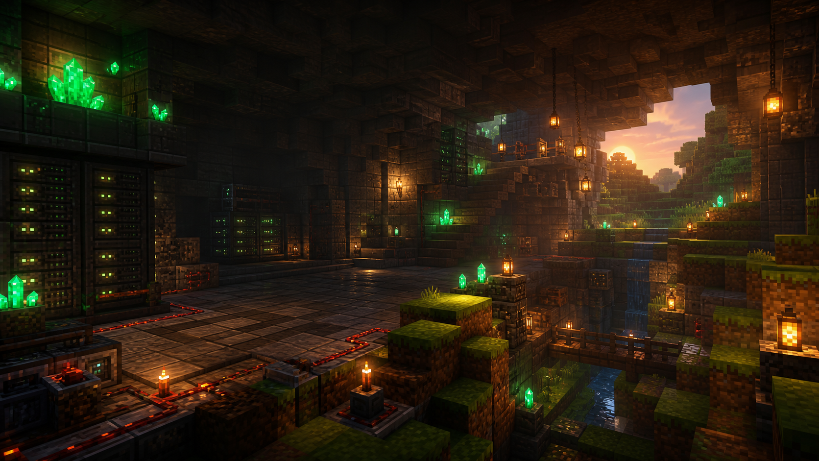 Ein Minecraft-Keller voller Technik